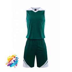 Basketball Uniform Red Green & Black